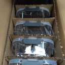 M MCIRCO [5-Pack, 36 oz] Glass Meal Prep Containers 3 Compartment with Lids, Glass Lunch Containers,Food Prep Lunch Box,Bento Box,Microwave, Oven, Freezer, Dishwasher (4.5 Cups) (Gray)