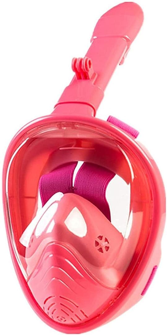 GeRRiT Diving Mask Diving Masks Swimming Full Face Snorkeling Mask Kids Underwater Scuba Anti Fog Snorkel Diving Mask Set Equipment for Boys Girls, Pink 1