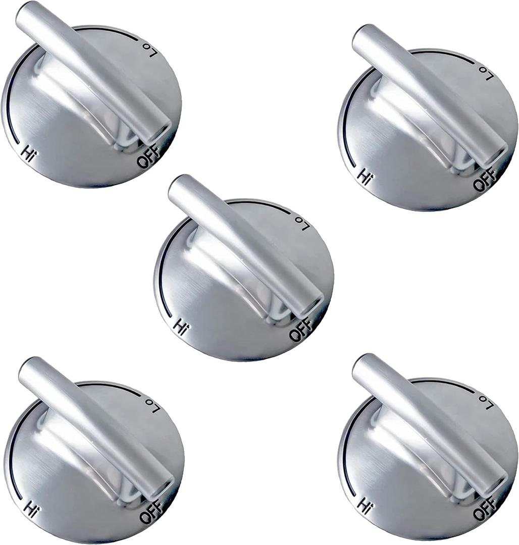 PODOL STAR Surface Burner Knob, 5 Pack, for Maytag Jenn Air AP5668987 PS2375871 7733P410-60