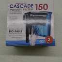 Penn-Plax Cascade 150 Power Filter  Hang-On Filter with Quad Filtration  Great for Freshwater and Saltwater Setups