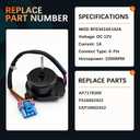 EAU65058502 Condenser Fan Motor - Compatible with l-g Refrigerators RFD3410A102A - Replacement for EAU64843805, EAU65058501, AP7178309 - Repair (CF E) Fault Code, DC 12V 1A 4-Pin