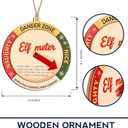 2 x Funny Elf Accessories Naughty or Nice Elf Meter Christmas Ornament 2026, Funny Xmas Decoration, Wooden Decor Gift for Kids, Family, Friend, White Elephant Gifts. Christmas Decorations