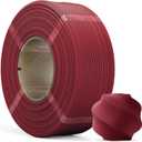 PLA Matte Refill Filament 1kg (2.2lbs) for Reusable Spools, 1.75mm Spool-Less 3D Printing Filament Red, Compatible with Bambu Lab 3D Printers - Burgundy