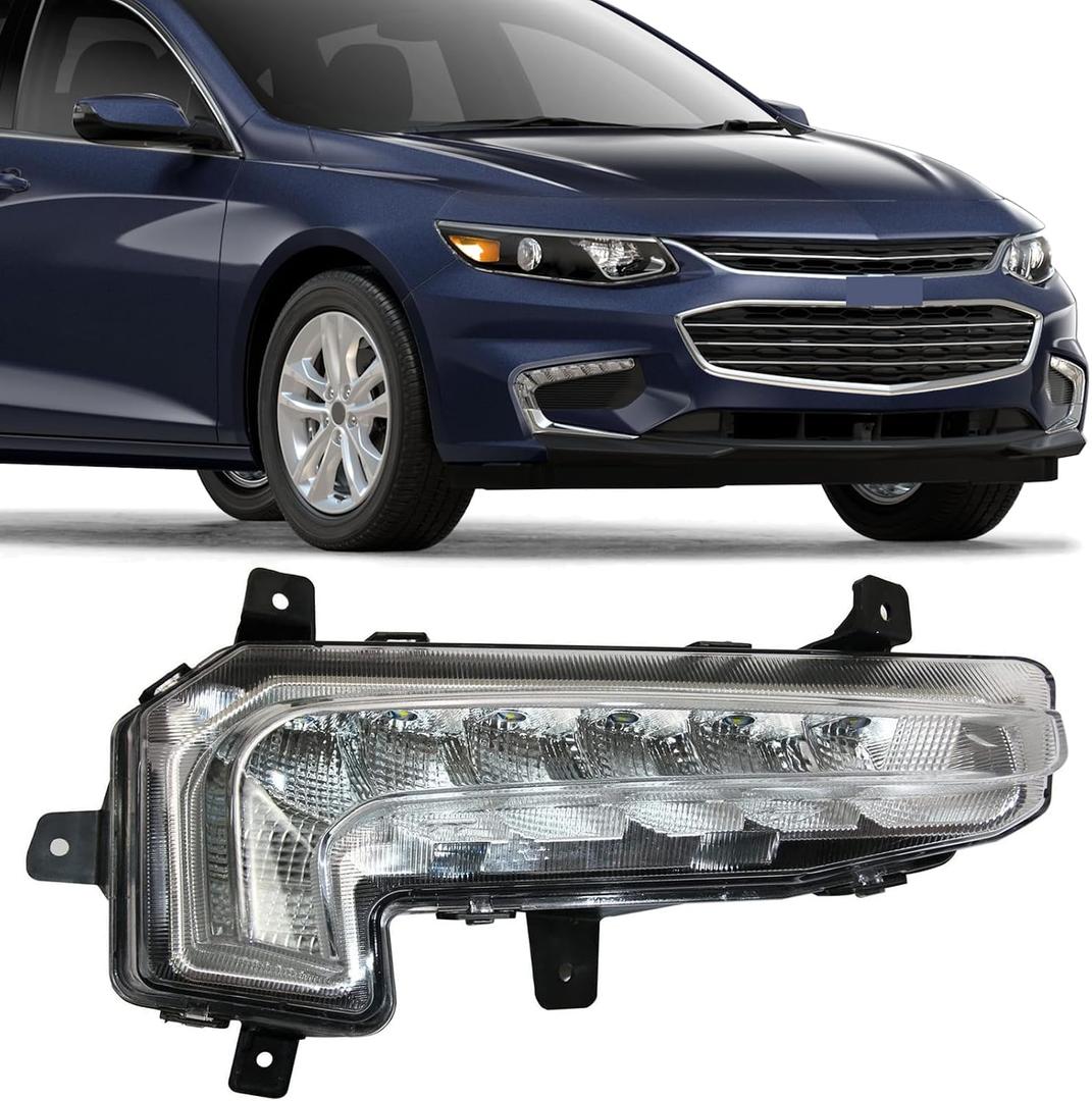 Fog Lights Fit For 2016-2018 Malibu LED DRL LH Daytime Running Lamp Replacement