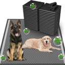 Boscute Charcoal Super Absorbency Puppy Pads, Activated Carbon Odor-Control XL 28"x34" Leak-Proof Pet Training Pee Pads, Disposable Potty Pads for Dogs Cats, Rabbits 150Counts