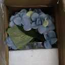 Artificial Hydrangea, Peony & Rose Silk Flowers with Vase - Faux Floral Arrangements for Home, Bathroom, Office & Table Decor