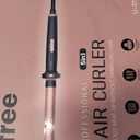 Ufree 5 in 1 Curling Iron with Interchangeable Ceramic Barrels (0.35"-1.25"), Curling Wand Set with Flat Iron Hair Straightener, Instant Heat Up, Dual Voltage Hair Curler, Gifts for Women (Rose Gold)