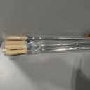 Outdoor Barbecue 6 Pieces Toast Fork Kebab Skewers Toast Fork for Long Skewers Kebab Sticks Skewers for BBQ Skewers Barbecue Skewers for Barbecue, 