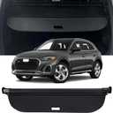 Cargo Cover Compatible with 2018-2024 2025 Audi Q5 Trunk Cover Retractable Rear Trunk Security Cover Q5 Accessories Shielding Shade Privacy Screen Audi Q5 Cargo Cover