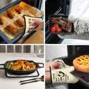 Don't Mess with The Chef They Decide What Goes in Your Dinner Funny Oven Mitts and Pot Holders Set, Home Cooking Baking Tools, Housewarming Gifts for Male Host, Kitchen Gifts for Dad Uncle Men