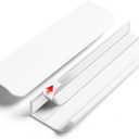 BaiNong 5 Pack 6 inch self Adhesive Cabinet Handles Warm White Adhesive Cabinet Pulls Drawer Edge pulls Stick on Handles for Cabinet Finger Pulls for Concealed Drawer Handles Flat