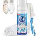 Jevvu Shoe Cleaner, Sneaker Cleaner Foam for Removing Stains and Dirt, Shoe Cleaning Kit for White Shoes