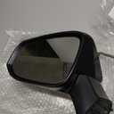 Left Driver Electric Side Mirror Compatible with Volkswagen Tiguan 2018 2019 2020 2021 2022 2023 2024 2025 with Signal Light Heated with Blind Spot Glass Power Glass Manual Folding (6+2 Pins) Black