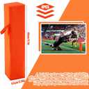 Football Pylons Football Field Markers End Zone Markers Sand Weighted Anchorless Football Endzone Pylons Football Accessories- Orange