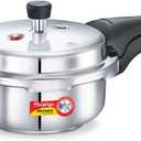 Prestige Deluxe Alpha Stainless Steel Pressure Cooker, 2 Liters/2.11 Quarts