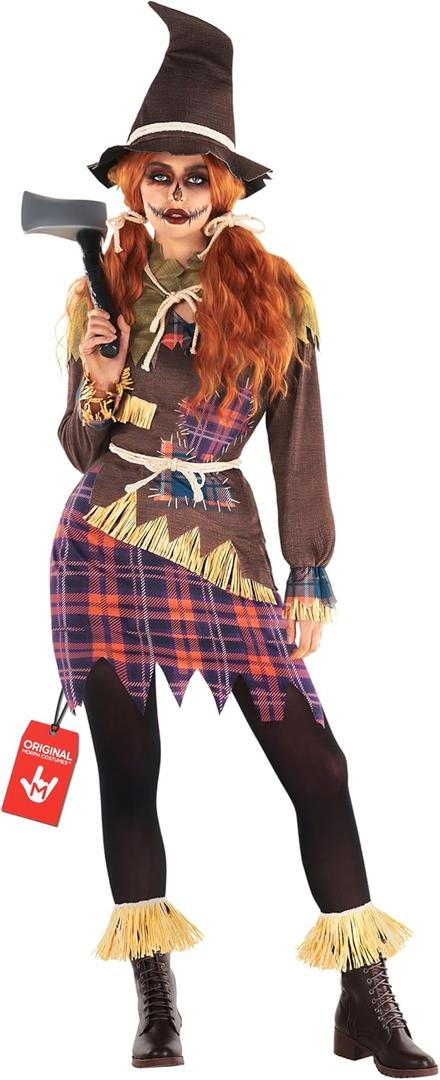 Morph Scarecrow Costume Women, Womens Scarecrow Costume,womens Scare Crow Costumes, Halloween Costumes For Women Adult (X-Large)