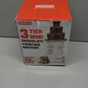SugarWhisk 3 Tier Mini Chocolate Fountain Machine, Easy to Use & Clean, Great for Parties, Events & Weddings, 22 Oz Capacity, White