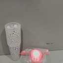 Ferrochef 24 Pcs Sport Party Favor Include 24 oz Reusable Plastic Cups with Lid Straw Pink Bow Ballpoint Pen Tumbler for Team Birthday Party Decor Senior Night Gift Gender Reveal