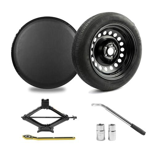 Gleyi Spare Tire Kit Compatible with 2020-2026 Tesla Model Y - Includes 18x4 Rim, 155/85R18 Spare Tire, 28.5” Rolling Diameter, Includes Spare tire Bag.