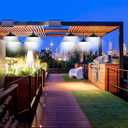 Solar Pendant Lights Upgraded Double Bulb Lights IP65 Waterproof Dusk to Dawn Auto Lamp with Remote Controller for Outdoor Shed Barn Chicken Coop Bullpen Pig Pen Stables Tents etc(Dual Lamp)