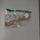 Olive Wood Salad Server Set - 12 Inch Wooden Tongs - Rustic French Style