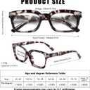 Reading Glasses for Women, Blue Light Blocking stylish high end Oversized Square Computer Readers Spring HingeBlack+Pink+Brown+1.5