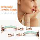 Mosonio Slim Designer Bracelet Bands for Apple Watch Women, Elegant Thin Dressy Metal Band with Embedded Silicone Accents Compatible with Apple Watch Ultra / Series 11 10 9 8 7 6 5 4 SE 3 2 1, Easy-Adjust Link Fancy Strap for iWatch 49mm 46mm 45mm 44mm 42mm 41mm 40mm 38mm(Sizes Vary By Model)