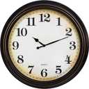 Yoiolclc 24 Inch Large Wall Clock for Living Room Decor,Silent Vintage Wall Clocks Battery Operated for Living Room Farmhouse Office Gifts(Bronze)