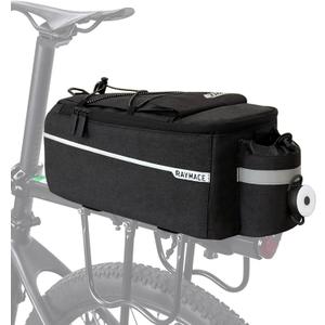 RAYMACE Bike Rear Rack Bag with Tail Light, Bike Truck Cooler Bag for Warm or Cold Items