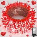 XIKENGSHQ 1500LED Valentine Lights Outdoor Use, 470ft 12 Modes Red Valentines Day Decorations with Timer Dimmable, Waterproof Christmas Lights for Xmas Patio Yard Fence Balcony Garden Party