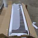 FATORRI 8 Cube Storage Organizer Bookshelf, 62 Inch Rustic Wood Horizontal Bookcase, Industrial Cube Long Book Shelf for Living Room (Walnut Brown)