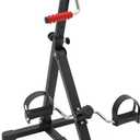 Pedal Exerciser Bike, Fitness Bike with LCD Screen, Adjustable Height Exerciser Bike,Hand Arm Leg and Knee Stroke Recovery Equipment for Seniors, Elderly Physical Therapy Sit Exercise