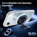 SMARTDEVIL 4 in 1 Magnetic MagSafe Case for iPhone Air, Magnetic Clear Shockproof Cover with 2 Screen Protectors, Military Grade Drop Protection Shockproof Slim Phone Case (White)