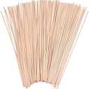 eBoot 100 Pieces 1/8 x 12 Inch Unfinished Natural Wooden Craft Dowel Rods Sticks for Crafting and DIY