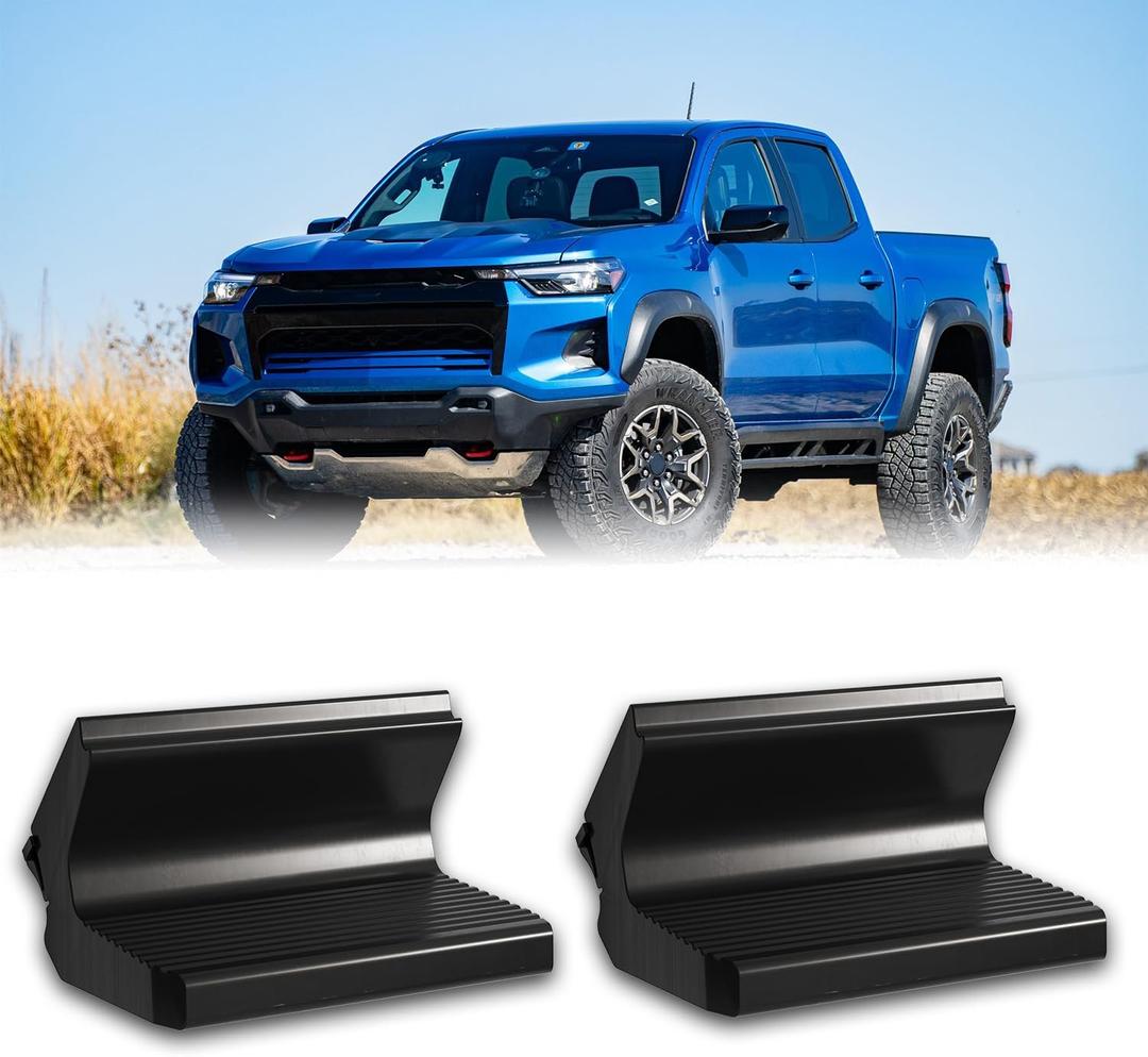 2Pcs Snap-On Side Steps Compatible with Colorado ZR2 Gen3 (2023-2025) / Canyon AT4X Rock Sliders, No Tools Required