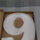 Mifoci 13.7" 2026 Cardboard Number for Charcuterie Graduation Photo Booth Props Birthday Party Anniversary Fillable Paper Mache Cupcake Chocolate Candy(Number 9,White)