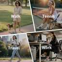 somiliss Wide Toe Sneakers for Women Breathable Fabric Leather Suede Upper Non-Slip PU TPR Outsole Walking Shoes Tennis Running Fashion Sneakers (6.5 Wide, Black)