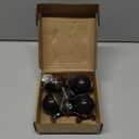 2 Inch Antique Brass Ball Casters with Brake - Set of 4 Heavy-Duty Swivel Plate Casters, Vintage Furniture Wheels for Sofa, Cabinet, Kitchen Cart