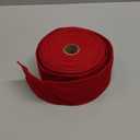 Syhood Christmas Wired Velvet Ribbon with Gold Edge Waterproof Velvet Decoration Ribbon Wrapping for Xmas Wreath Bows Floral Craft Ornaments(2.5 Inch X 20 Yard,Scarlet)