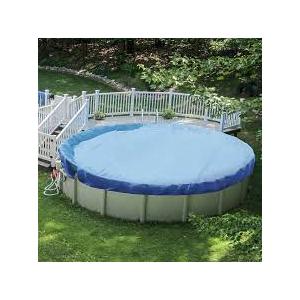 Patio Paradise Round Pool Covers for 10' Above Ground Pools, 14ft Safety Winter Pool Cover Leaf Tarp with Wire Rope Edging Winch, Blue Patio Paradise Round Pool Covers for 10' Above Ground Pools, 14ft Safety Winter Pool Cover Leaf Tarp with Wire Rope Edging Winch, Blue