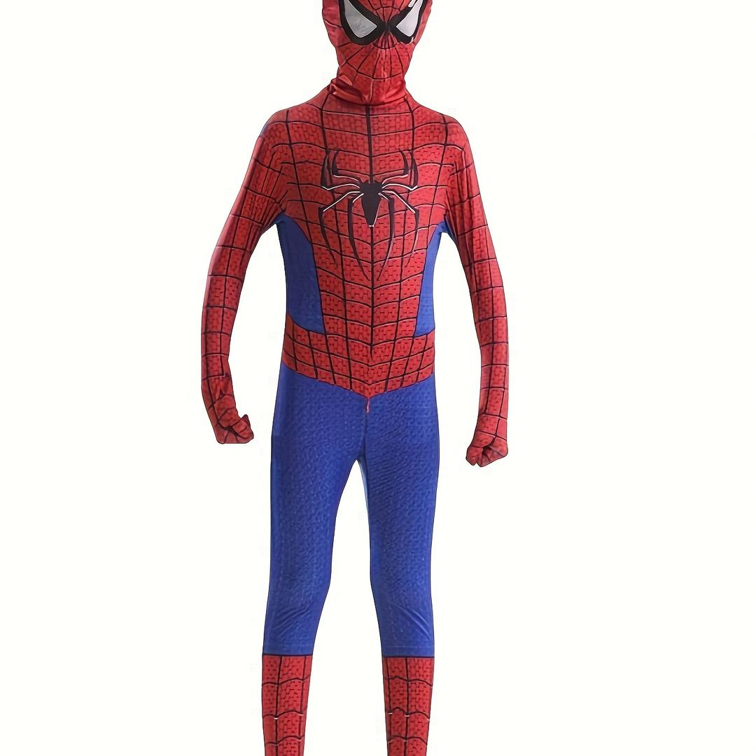 Spider-Man Themed Cosplay Jumpsuit Costume, Size 160