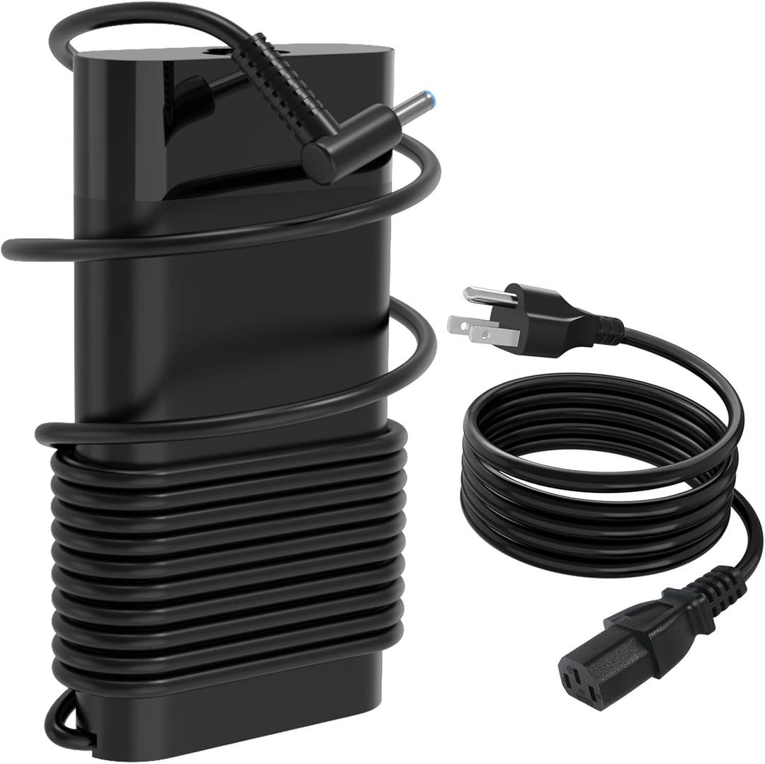 200W Gaming Laptop Charger Compatible with HP Omen 15 17/Victus Gaming 15 15t 16/ZBook Studio Fury 15 17 G10 G9 15-fa1010nr 15t-fa100 15z-fb100 16t-s000 ZBook 15u G3 G4 Workstation AC Adapter
