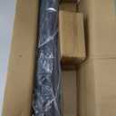 Industrial Curtain Rods for Windows 48 to 84 Inches, Blackout Wrap Around Curtain Rod, for Indoor and Outdoor, 7/8 Inch Diameter, 65 to 105 Inches, Black