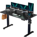 ErGear Electric Standing Desk, 55‘’x28‘’ Height Adjustable Sit Stand up Desk, 4 Memory Computer Home Office Desk Standing Table with Splice Board (Black)