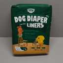 PAWPANG Disposable Dog Diaper Liners Booster Pads for Male & Female Dogs, 100ct, 5 Sizes Options, Doggie Diaper Inserts fit Most Types of Dog Diapers - Pet Belly Bands & Male Wraps (Small (100 ct))