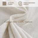 StangH Ivory White Pinch Pleated Linen Cafe Curtains, 26x20inches, 2 Panels