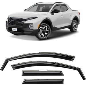CLIM ART in-Channel Incredibly Durable Rain Guards for Hyundai Santa Cruz 2022-2025, Original Window Deflectors, Vent Window Visors, Vent Deflector, 4 pcs. - 622287