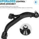 Front Lower Control Arms w/Ball Joints for Chrysler Town & Country 01-07, Dodge Caravan & Grand Caravan 2001-2007, Voyager 2001-2003 Suspension Kit K620004 K620005-2pc Set