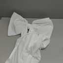 6 Ft Giant Red Velvet Bow for Christmas Tree, Big Christmas Decorations for Tree Topper, Window, Wall, Mantle, Indoor Home Xmas Decoration (One Size, White-2)