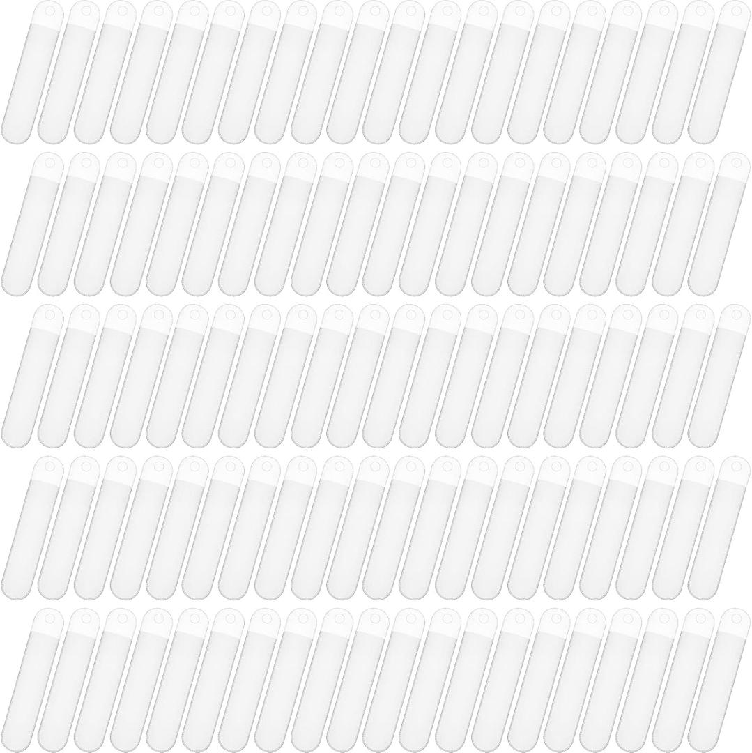 Outus 100 Pieces Transparent Plastic Pen Pouches Pen Sleeves Translucent Pencil Bags Pencil Holders Ballpoint Pen Pencil Packaging Bags Single Pen Storage Bags for School Office Business Use